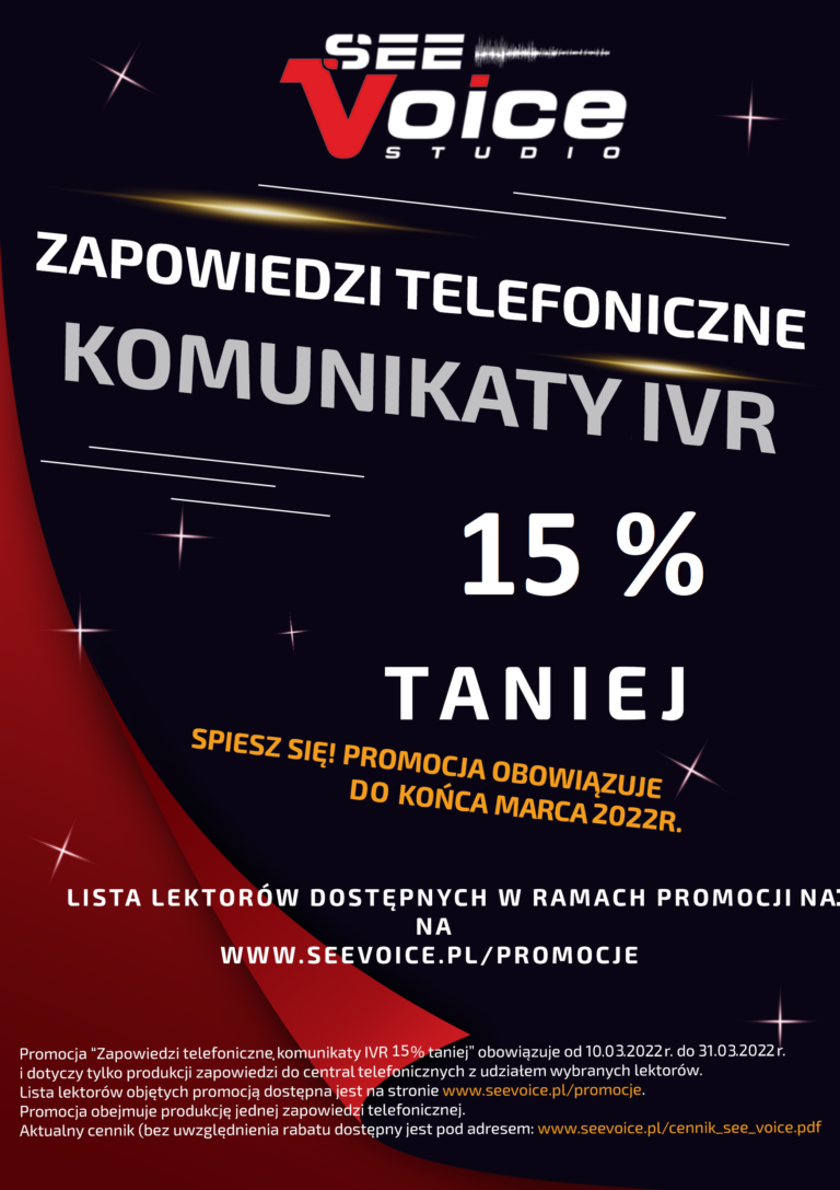 Oferta - STUDIO SEE VOICE